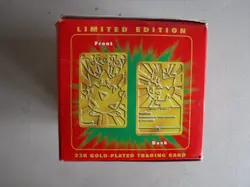 1999 Pokemon 23k Gold Plated Trading Card Togepi Pokeball Burger King - Image 2