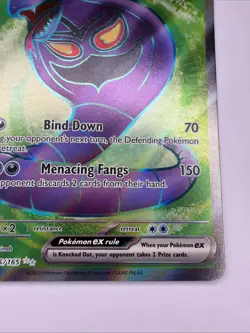 Pokemon TCG Scarlet & Violet Arbok EX Holo Ultra Rare Card 185/165 NM - Image 5