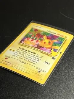 Pokemon Pikachu TCG Celebrations Birthday Promo Holo Card #24 - Image 2
