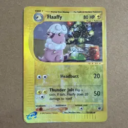 Flaaffy 77/165 Expedition 2002 Reverse Holo e-Series Pokemon Card TCG DMG - Image 1