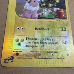 Flaaffy 77/165 Expedition 2002 Reverse Holo e-Series Pokemon Card TCG DMG - Image 3