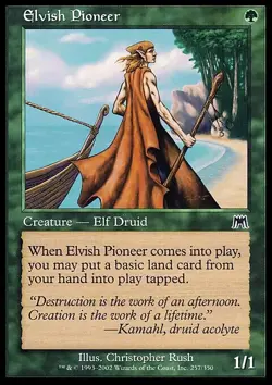 MTG Magic the Gathering Elvish Pioneer (257/350) Onslaught - Image 1