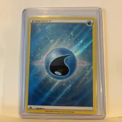 Water Energy (Texture Full Art) 154/159 Ultra Rare Holo NM Pokemon Crown Zenith - Image 2