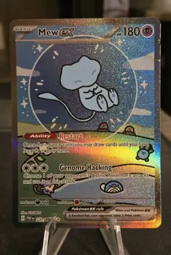 Mew Ex 232/091 SV: Paldean Fates Holo Bubble Mew - Damaged - Pokemon TCG - Image 1