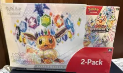 Pokemon TCG Prismatic Evolutions ETB Booster Bundle Costco 2-Pack Sealed - Image 1