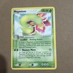 Meganium 9/115 EX Unseen Forces Unlimited Vintage Pokemon TCG 2005 - Image 1