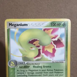 Meganium 9/115 EX Unseen Forces Unlimited Vintage Pokemon TCG 2005 - Image 2