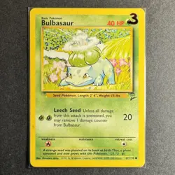 Bulbasaur - 67/130 - Base Set 2 - Pokemon - Common - Played - Image 3