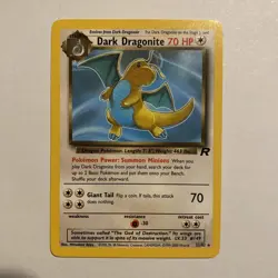 Dark Dragonite 22/82 Team Rocket Non-Holo Rare Pokemon TCG Vintage WOTC - LP - Image 1