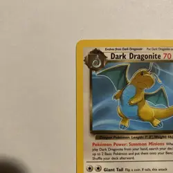 Dark Dragonite 22/82 Team Rocket Non-Holo Rare Pokemon TCG Vintage WOTC - LP - Image 2
