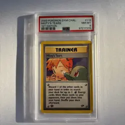 2000 POKEMON GYM CHALLENGE 1ST ED #118 MISTY'S TEARS PSA 8 - Image 1