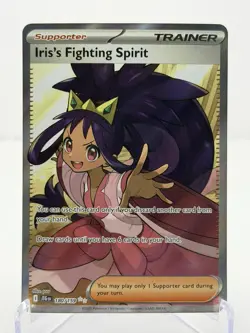 Pokemon TCG Iris's Fighting Spirit 180/159 Journey Together Ultra Rare - Image 1