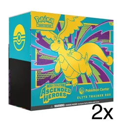 IN-HAND Set of 2x Pokemon TCG: Mega Evolution Ascended Heroes Pokemon Center ETB - Image 1