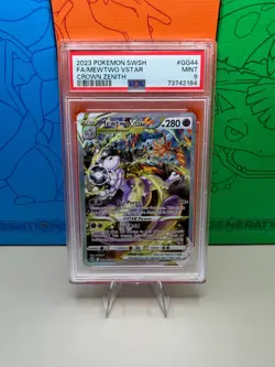 2023 Pokemon Crown Zenith Mewtwo Vstar Full Art #GG44 | PSA 9 - Image 1