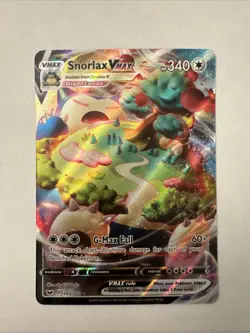 Snorlax VMAX 142/202 Ultra Rare Pokemon SWSH01: Sword & Shield Base Set NM - Image 1