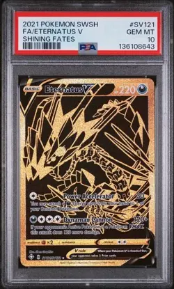 2021 Pokemon Sword & Shield Shining Fates Fa Eternatus V #SV121 PSA 10 - Image 1