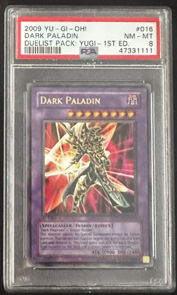 Yu-Gi-Oh! | Duelist Pack Yugi 1st Edition | Dark Paladin | DPYG-EN016 | PSA 8 - Image 1