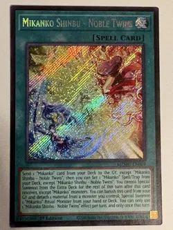 YUGIOH- Mikanko Shinbu - Noble Twins - MZMU-EN019 - Secret Rare - 1st Edition - Image 1