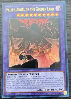 Fallen Angel of the Golden Land Ultra Rare ALIN-EN036 MINT 1st Edition Yu-Gi-Oh! - Image 1