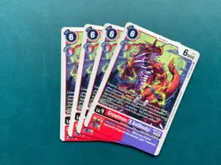 Growlmon (X Antibody) EX8-012 Playset Chain of Liberation Digimon Card Game x4 - Image 1