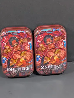 One Piece Card Game Mini Tin Vol.1 ~ Lot Of (2) Tins ~ Brand New Factory Sealed! - Image 1