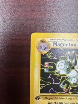 Pokemon Card Magneton Fossil 1st Edition Rare 26/62 (LP+) - Image 3