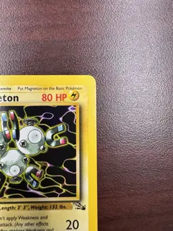 Pokemon Card Magneton Fossil 1st Edition Rare 26/62 (LP+) - Image 4