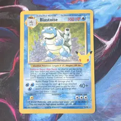 Pokemon Blastoise Holo Rare 25th Anniversary Card Base Set 2/102 - Image 1