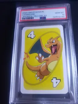 PSA 10 Pokemon Charizard Uno Japanese Back Yellow 2020 Card #4 - Image 1