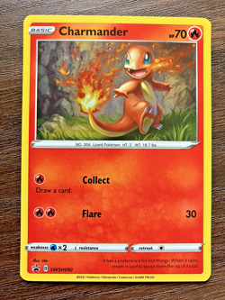 HOLO Charmander SWSH092 - 2021 Pokemon Promo Card - CLEAN NM - Image 1