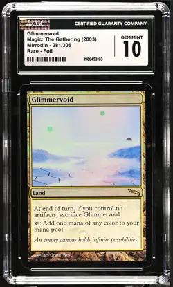GLIMMERVOID Mirrodin Foil Rare CGC 10 MTG [Nostalgium] - Image 1