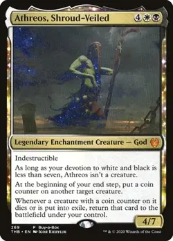 1x Athreos, Shroud-Veiled - Buy-a-Box Promo NM Eng MTG - Theros Beyond Death - Image 1