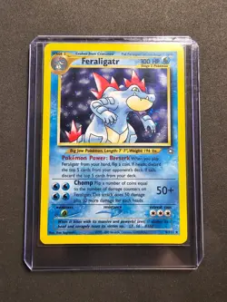 Pokemon Neo Genesis Feraligatr Unlimited Holofoil #4/111 - Moderately Played - Image 1