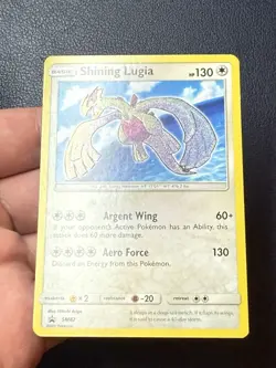 Shining Lugia Holo SM82 Sun & Moon Shining Legends Black Star Promo Pokemon Card - Image 3
