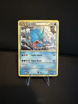 Pokemon 2010 HeartGold & SoulSilver Trainer Kit Gyarados #30/30 LP/MP Holo Bleed - Image 1