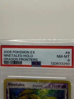 Pokemon TCG 2006 Ninetales Delta Species 8/101 Dragon Frontiers Holo Rare PSA 8 - Image 2