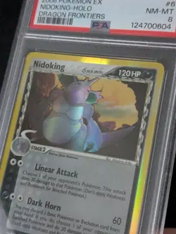 PSA 8 Nidoking #6 Holo ex Dragon Frontiers Pokemon 2006 Vintage Near Mint - Image 2