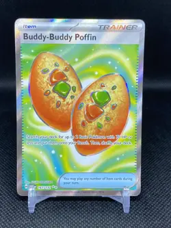 Buddy-Buddy Poffin 167/132 ME01 Mega Evolution MEG Pokemon Ultra Rare Full Art - Image 1
