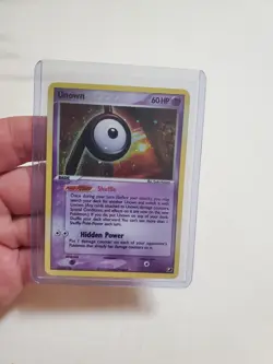 LP Unown P/28 Holographic LP Condition - Pokemon EX Unseen Forces - Image 1