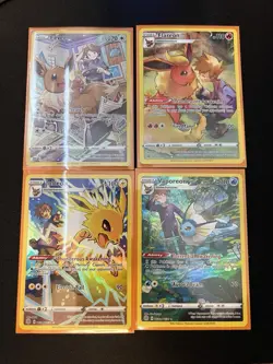 Pokemon Eevee Flareon Jolteon Vaporeon Holo Brilliant Stars Trainer Gallery - Image 1