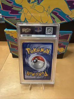 1999 POKEMON BASE SET SHADOWLESS #4 CHARIZARD-HOLO PSA 8 PRINT ERROR (HICKEY) - Image 2