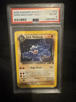 Pokemon Rocket Dark Machamp 10/82 Holofoil PSA 6 - Image 1