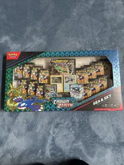 Pokemon TCG Crown Zenith Sea and Sky Premium Collection Box New Factory Sealed - Image 1