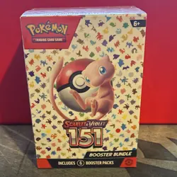 Pokemon Scarlet & Violet 151 Booster Bundle Box English Mew 6 Packs 2023 - Image 1