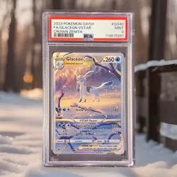 Pokemon Glaceon VSTAR Crown Zenith GG40/GG70 Holo Ultra Rare PSA 9 - Image 1