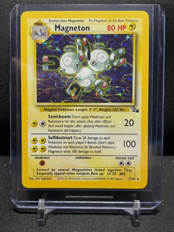 Magneton 11/62 Holo Rare Pokemon 1999 Fossil - LP - Image 1