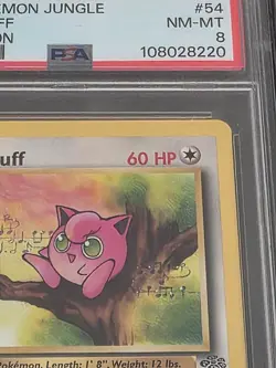 1999 Pokemon Jungle Jigglypuff 1st Edition #54/64 PSA 8 NM-MT WOTC Vintage TCG - Image 4