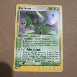 Pokemon TCG Cacturne 2/100 Holo Sandstorm E-Reader 2003 - Image 1