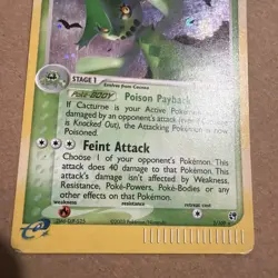 Pokemon TCG Cacturne 2/100 Holo Sandstorm E-Reader 2003 - Image 3