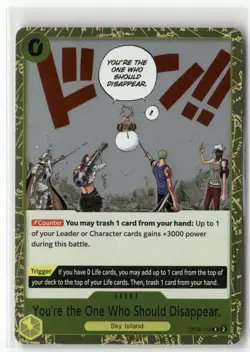 You're the One Who Should Disappear. OP06-115 R Foil One Piece TCG Anime Card - Image 1